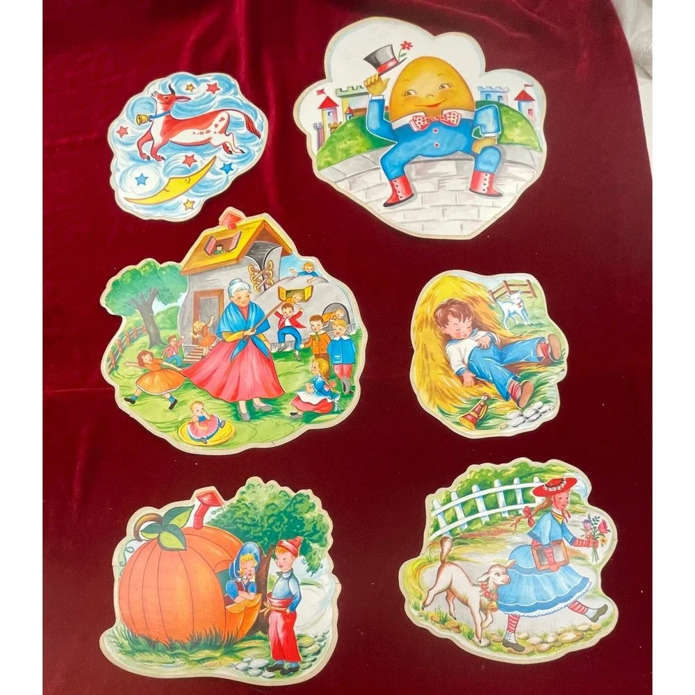 1956 Nursery Rhymes Con-Tact Cut-Out‎ ~ VERY RARE